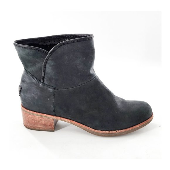 UGG Gray Ankle Boots Suede Minimalist Design - Picture 1 of 13